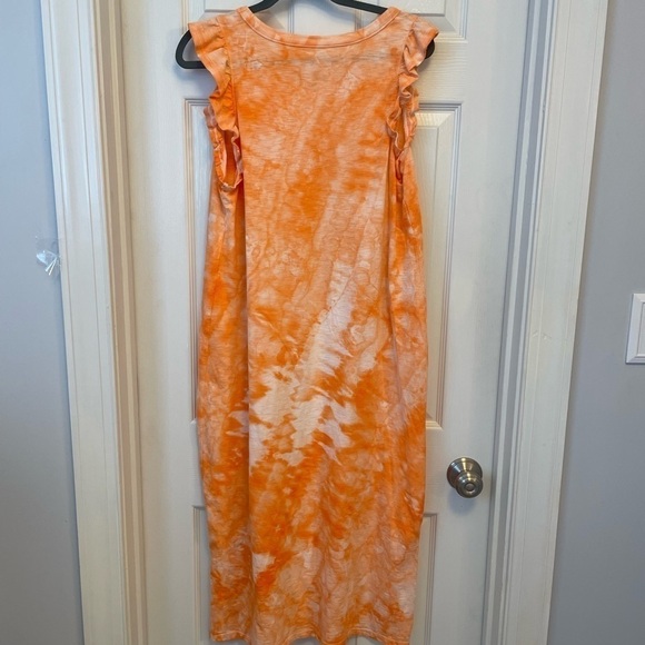 Universal Thread hand crafted tie dyed Orange Sleeveless MIDI Dress Size Large - Picture 4 of 8